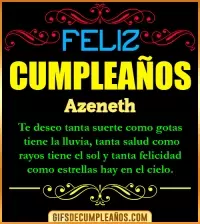 Frases de Cumpleaños Azeneth